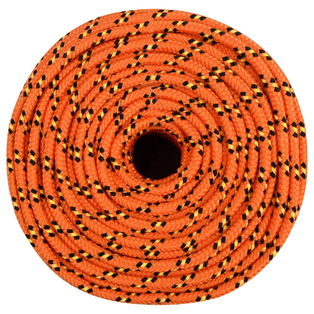 vidaXL Frânghie de barcă, portocaliu, 10 mm, 250 m, polipropilenă vidaXL Frânghie de barcă, portocaliu, 10 mm, 250 m, polipropilenă