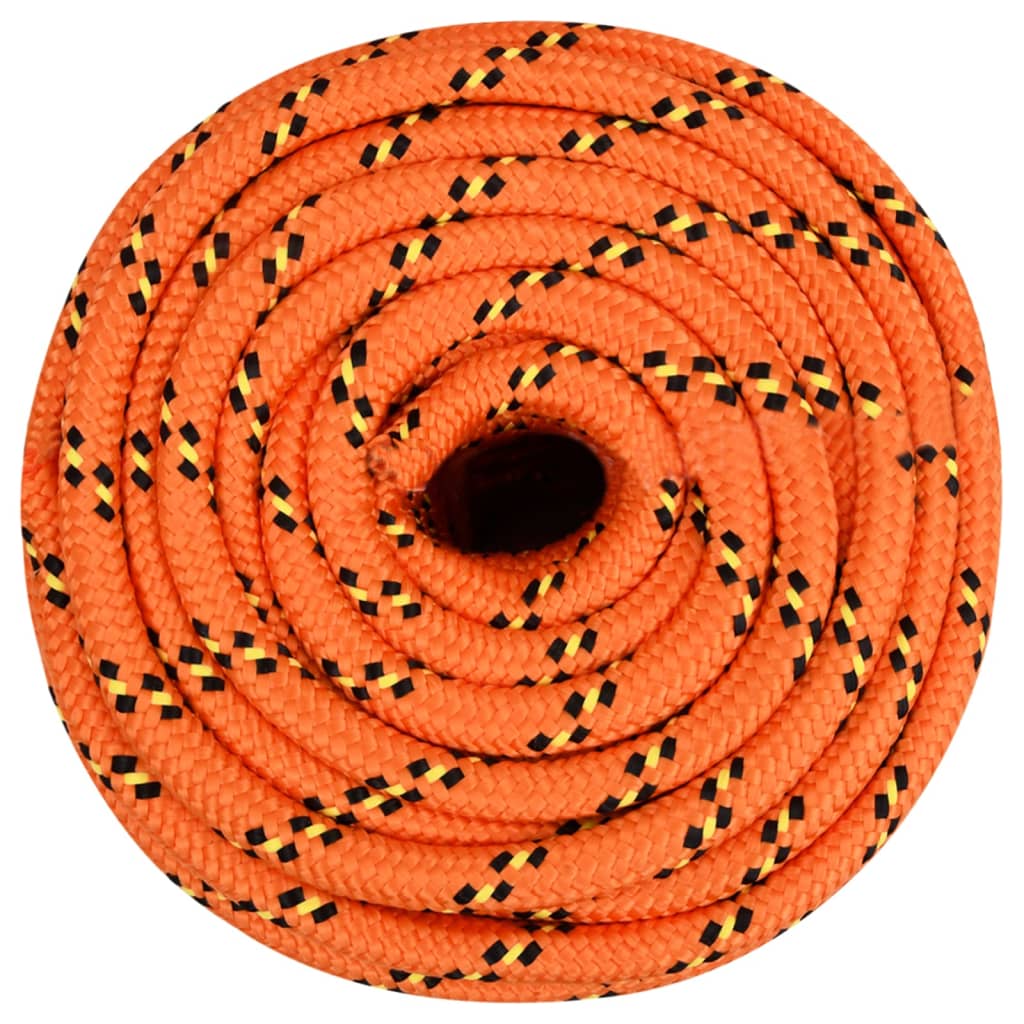 vidaXL Frânghie de barcă, portocaliu, 16 mm, 100 m, polipropilenă vidaXL Frânghie de barcă, portocaliu, 16 mm, 100 m, polipropilenă
