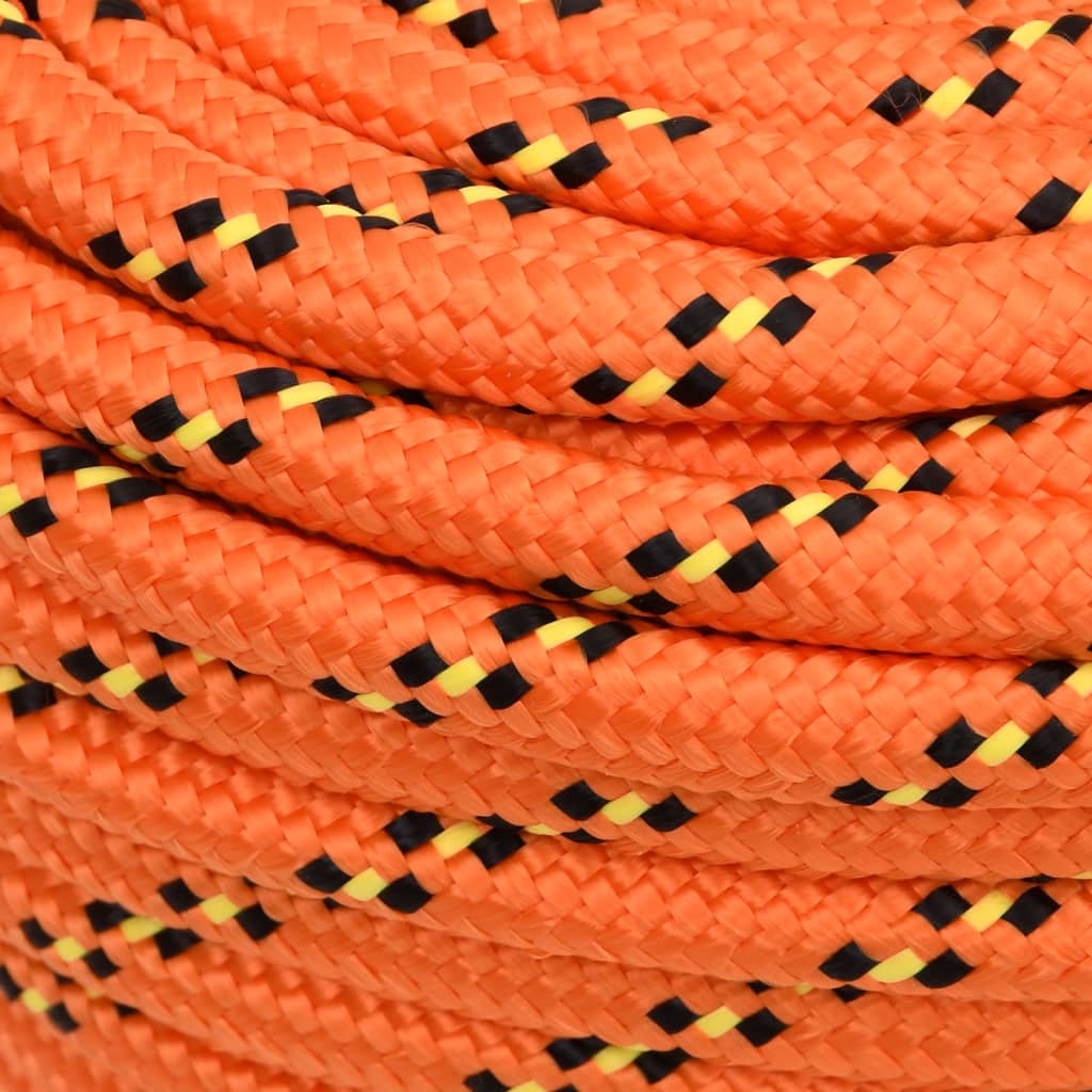 vidaXL Frânghie de barcă, portocaliu, 16 mm, 100 m, polipropilenă vidaXL Frânghie de barcă, portocaliu, 16 mm, 100 m, polipropilenă