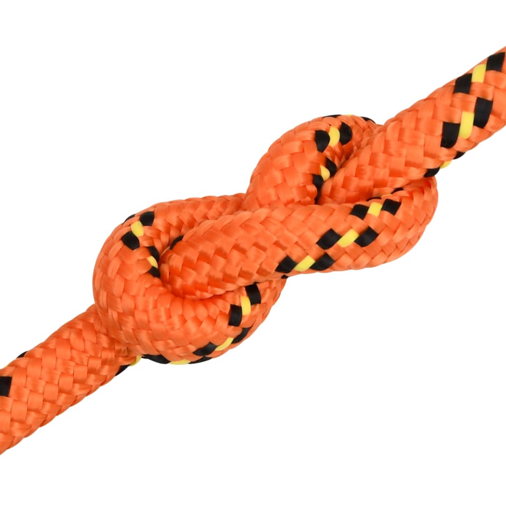 vidaXL Frânghie de barcă, portocaliu, 16 mm, 250 m, polipropilenă vidaXL Frânghie de barcă, portocaliu, 16 mm, 250 m, polipropilenă