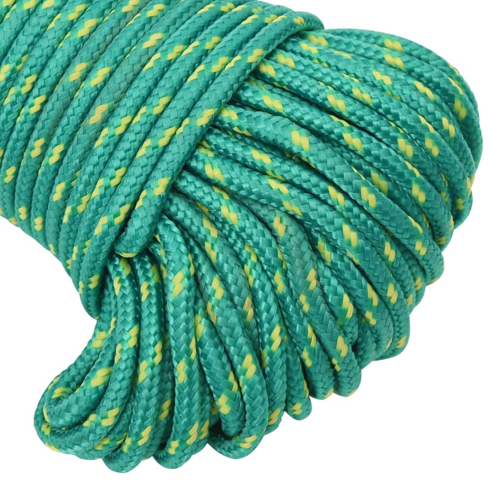 vidaXL Frânghie de barcă, verde, 3 mm, 25 m, polipropilenă vidaXL Frânghie de barcă, verde, 3 mm, 25 m, polipropilenă
