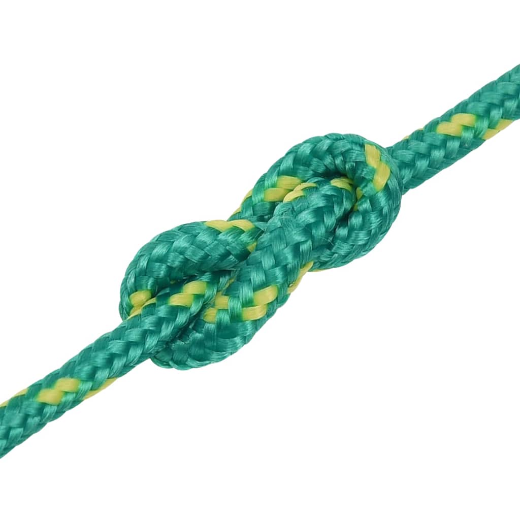 vidaXL Frânghie de barcă, verde, 3 mm, 250 m, polipropilenă
