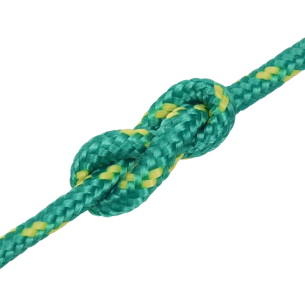 vidaXL Frânghie de barcă, verde, 3 mm, 500 m, polipropilenă