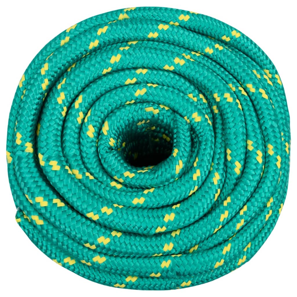 vidaXL Frânghie de barcă, verde, 16 mm, 250 m, polipropilenă vidaXL Frânghie de barcă, verde, 16 mm, 250 m, polipropilenă