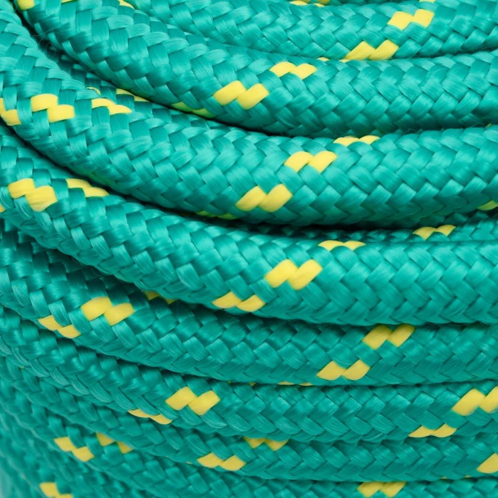 vidaXL Frânghie de barcă, verde, 16 mm, 250 m, polipropilenă vidaXL Frânghie de barcă, verde, 16 mm, 250 m, polipropilenă