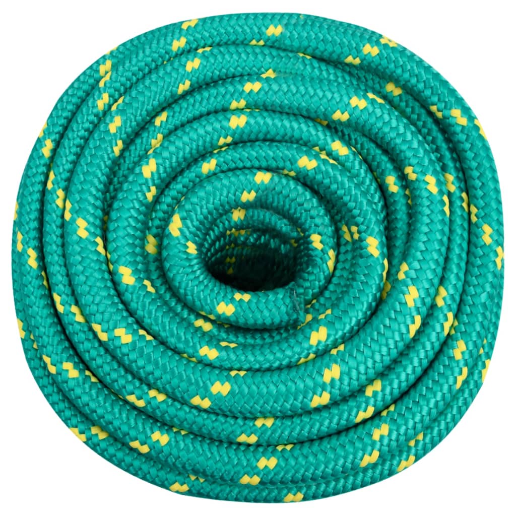 vidaXL Frânghie de barcă, verde, 20 mm, 50 m, polipropilenă