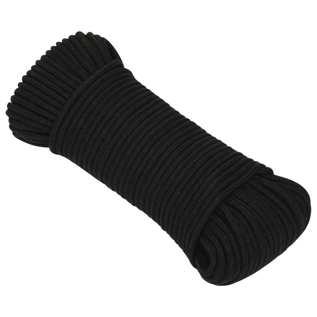 vidaXL Frânghie de lucru, alb, 3 mm, 25 m, poliester