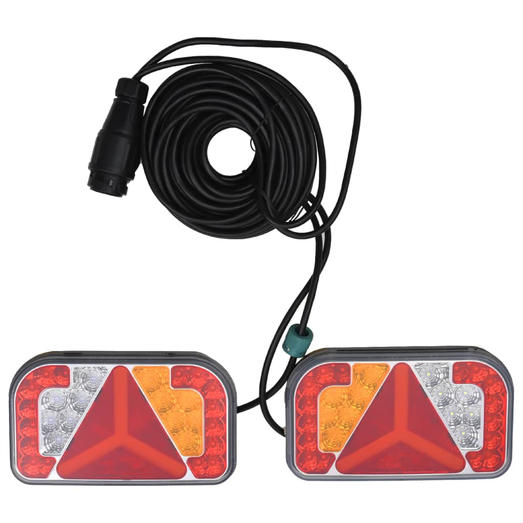 vidaXL Lumini pentru remorcă, 2 buc., roșu, bec LED 12 V, 24x5x14,5 cm vidaXL Lumini pentru remorcă, 2 buc., roșu, bec LED 12 V, 24x5x14,5 cm