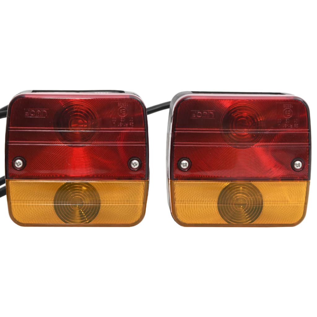 vidaXL Lumini pentru remorcă 2 buc. bec clasic 12 V roșu 10,5x5x9,5 cm vidaXL Lumini pentru remorcă 2 buc. bec clasic 12 V roșu 10,5x5x9,5 cm