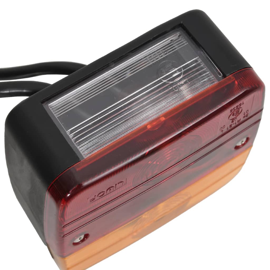 vidaXL Lumini pentru remorcă 2 buc. bec clasic 12 V roșu 10,5x5x9,5 cm vidaXL Lumini pentru remorcă 2 buc. bec clasic 12 V roșu 10,5x5x9,5 cm
