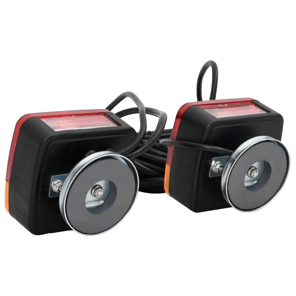 vidaXL Lumini pentru remorcă 2 buc bec clasic 12 V roșu 10,5x7,5x10 cm vidaXL Lumini pentru remorcă 2 buc bec clasic 12 V roșu 10,5x7,5x10 cm