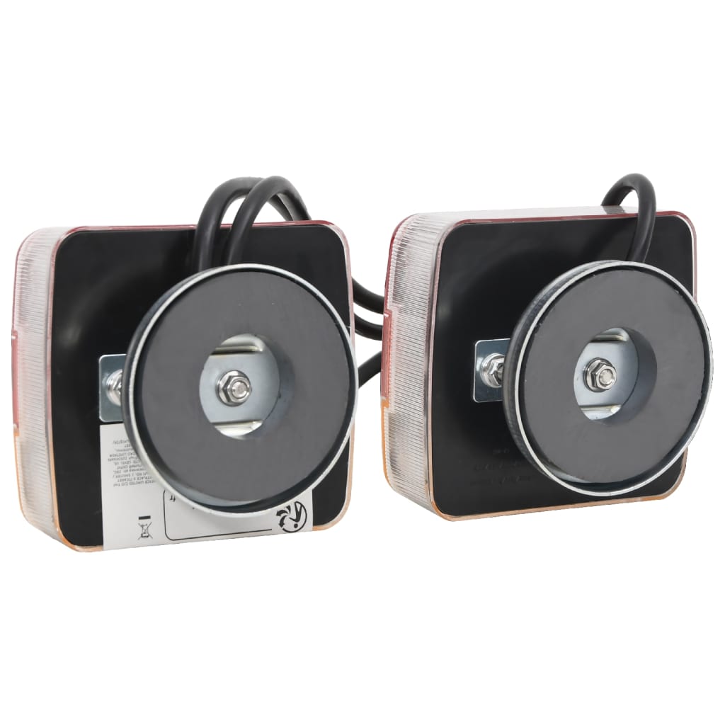 vidaXL Lumini pentru remorcă, 2 buc., roșu, 10,5x7,5x10 cm bec LED 12V vidaXL Lumini pentru remorcă, 2 buc., roșu, 10,5x7,5x10 cm bec LED 12V
