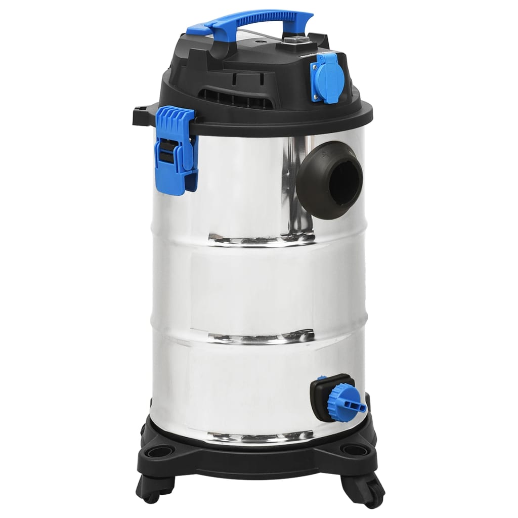 vidaXL Aspirator cu aspirare umedă și uscată, 1200 W, argintiu, 30 L vidaXL Aspirator cu aspirare umedă și uscată, 1200 W, argintiu, 30 L