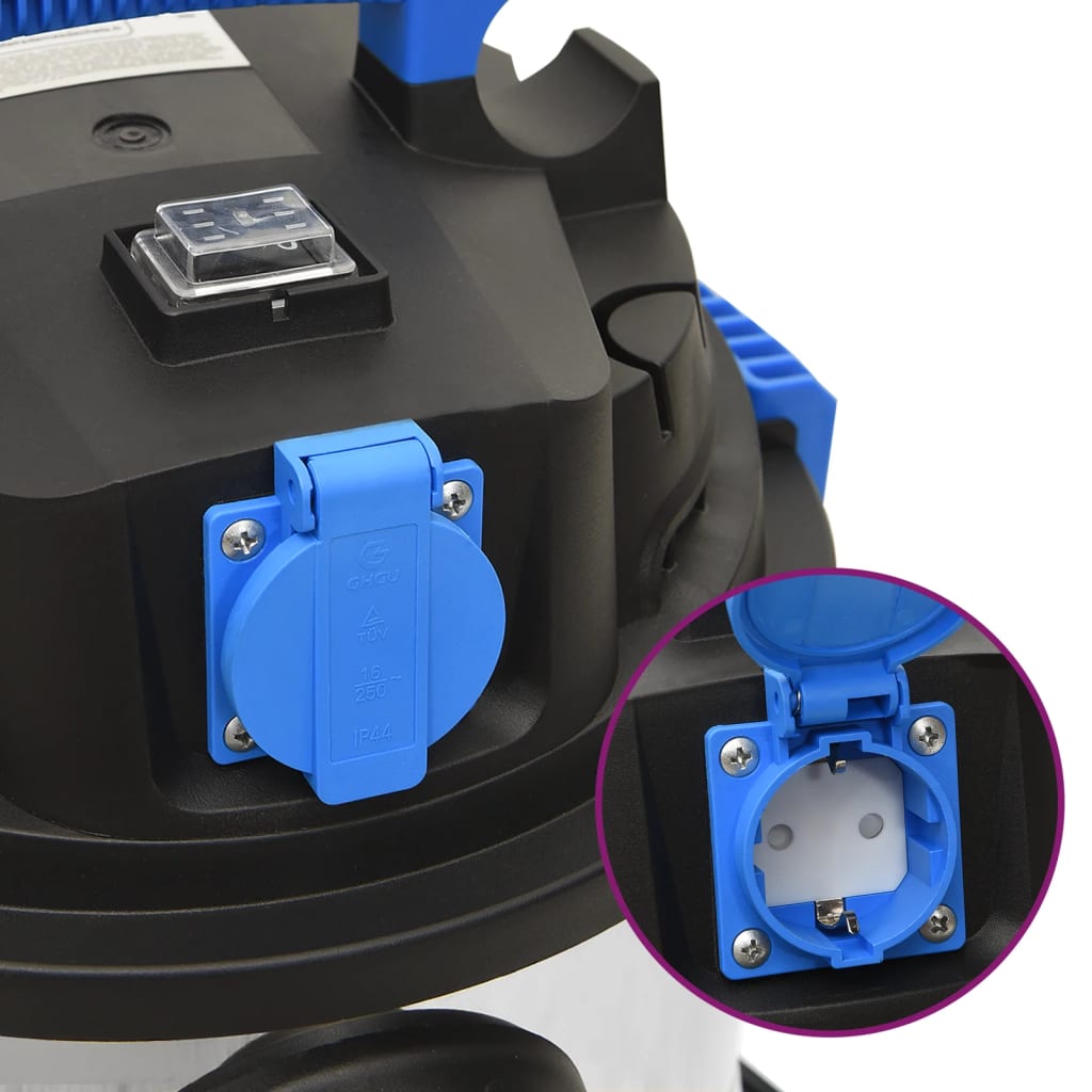 vidaXL Aspirator cu aspirare umedă și uscată, 1200 W, argintiu, 30 L vidaXL Aspirator cu aspirare umedă și uscată, 1200 W, argintiu, 30 L