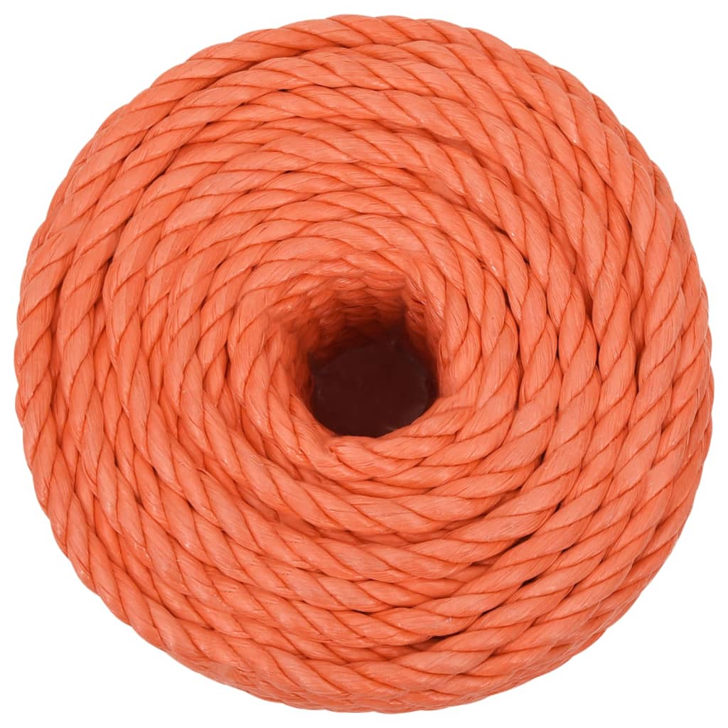 vidaXL Frânghie de lucru, portocaliu,16 mm, 25 m, polipropilenă vidaXL Frânghie de lucru, portocaliu,16 mm, 25 m, polipropilenă