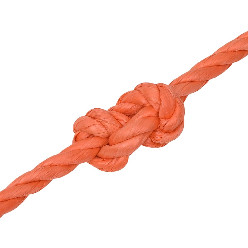 vidaXL Frânghie de lucru, portocaliu,16 mm, 25 m, polipropilenă vidaXL Frânghie de lucru, portocaliu,16 mm, 25 m, polipropilenă