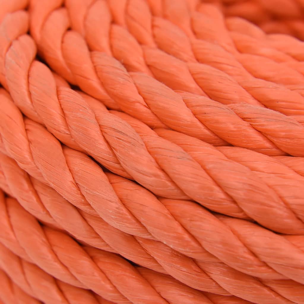 vidaXL Frânghie de lucru, portocaliu, 20 mm, 50 m, polipropilenă vidaXL Frânghie de lucru, portocaliu, 20 mm, 50 m, polipropilenă