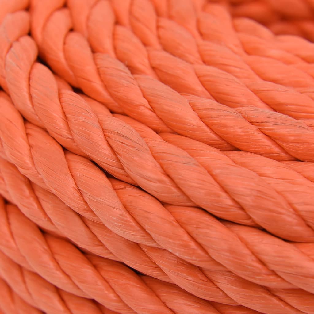 vidaXL Frânghie de lucru, portocaliu,24 mm, 25 m, polipropilenă vidaXL Frânghie de lucru, portocaliu,24 mm, 25 m, polipropilenă