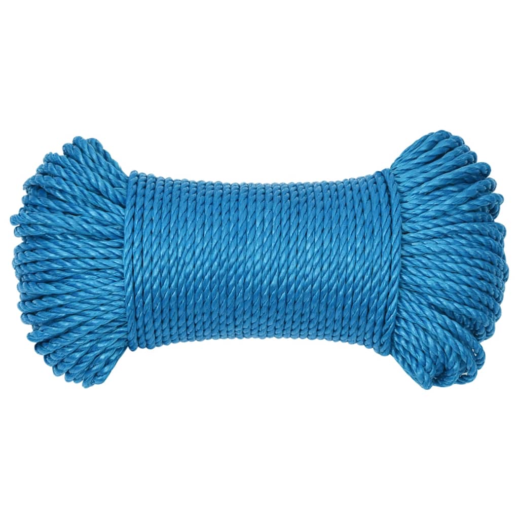 vidaXL Frânghie de lucru, albastru, 3 mm, 50 m, polipropilenă