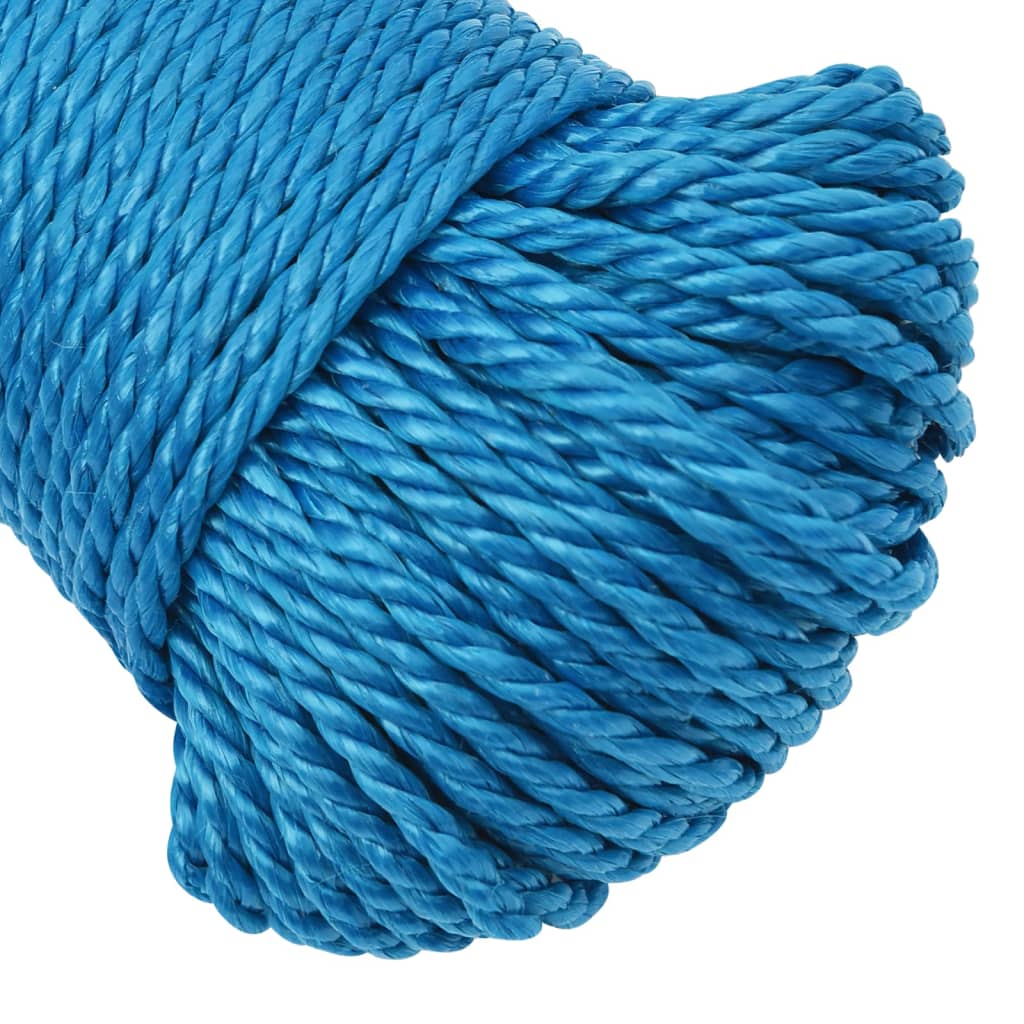 vidaXL Frânghie de lucru, albastru, 6 mm, 25 m, polipropilenă
