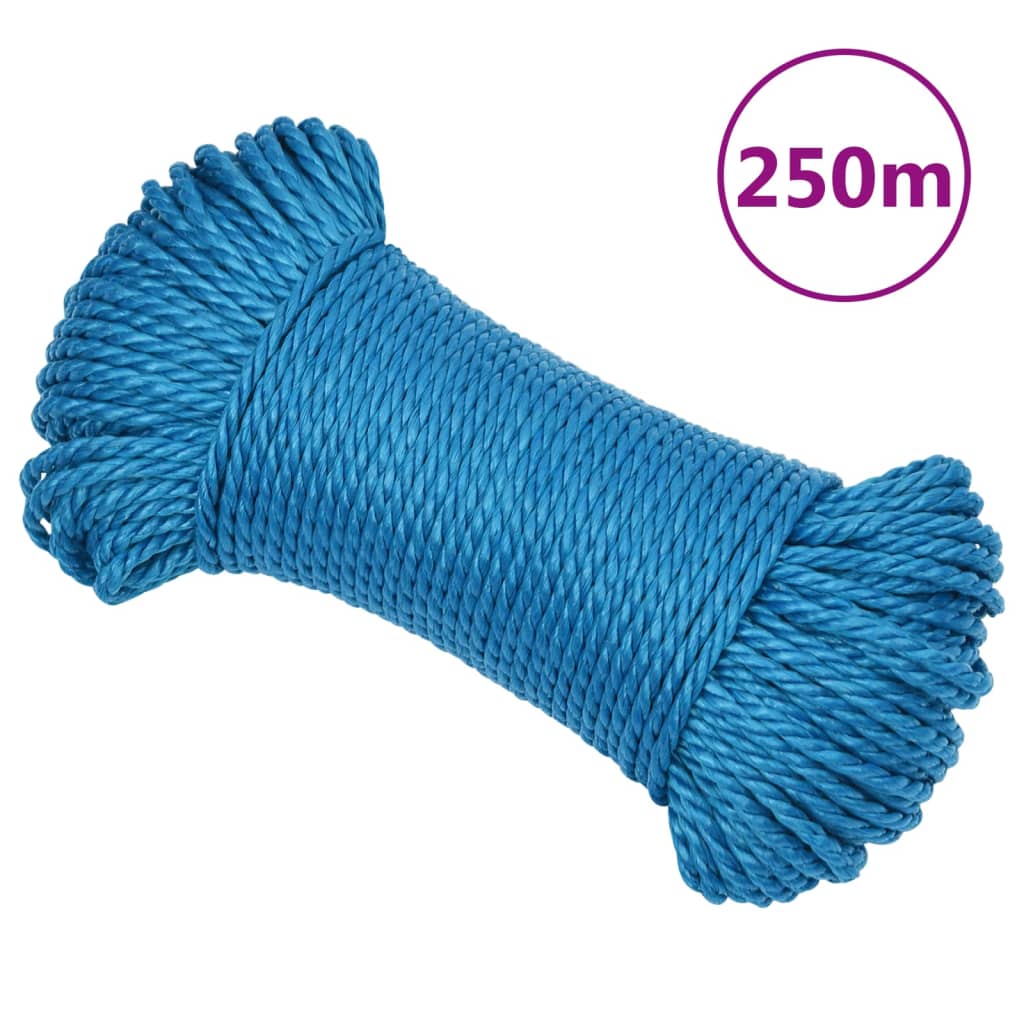 vidaXL Frânghie de lucru, portocaliu, 6 mm, 250 m, polipropilenă vidaXL Frânghie de lucru, portocaliu, 6 mm, 250 m, polipropilenă