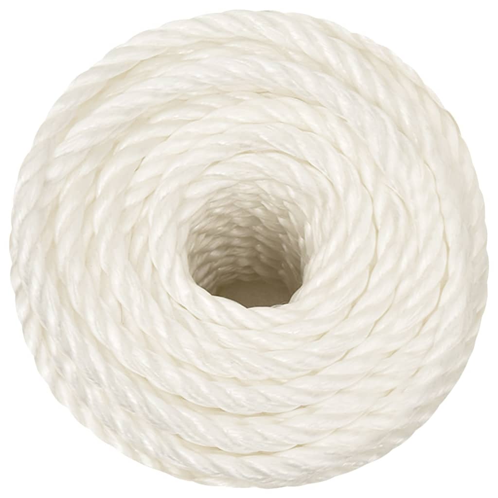 vidaXL Frânghie de lucru, Alb, 24 mm, 25 m, polipropilenă