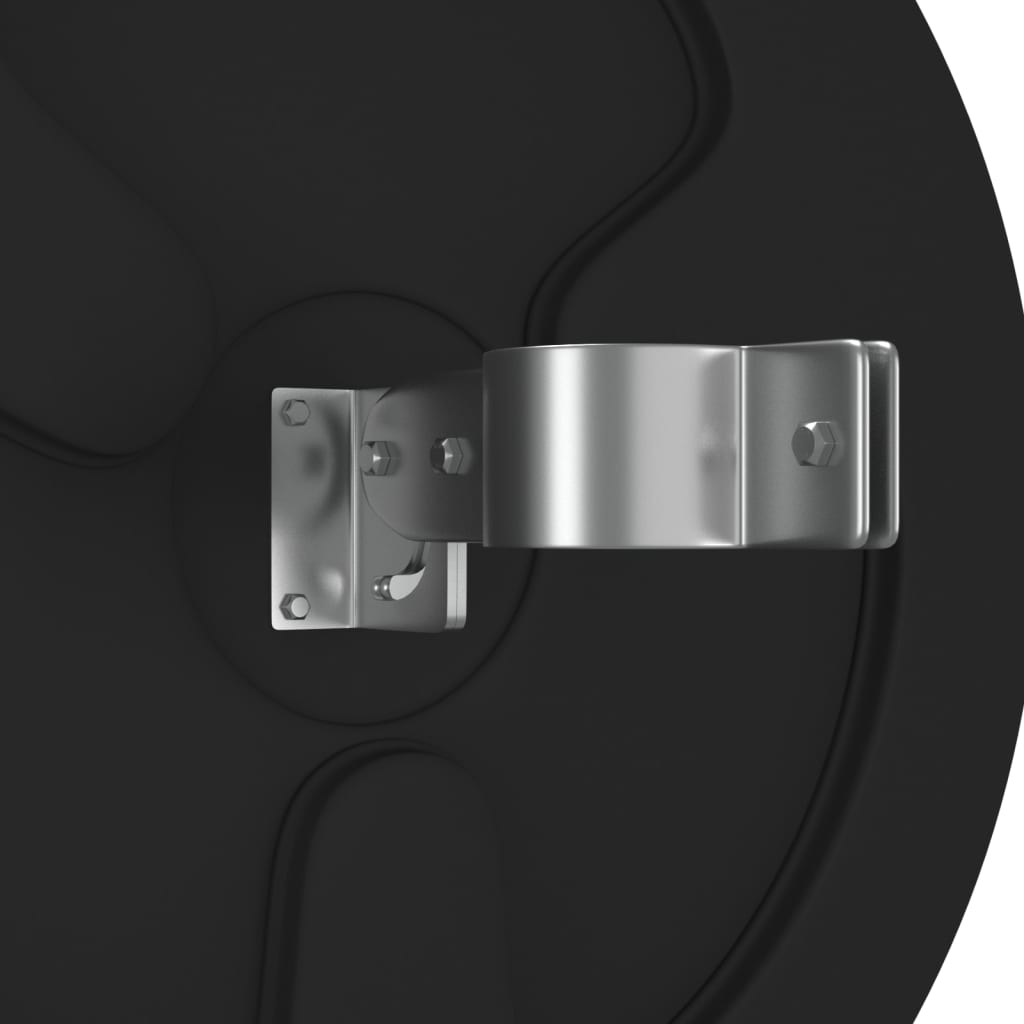 vidaXL Oglindă de trafic convexă exterior, negru, Ø60 cm, policarbonat vidaXL Oglindă de trafic convexă exterior, negru, Ø60 cm, policarbonat