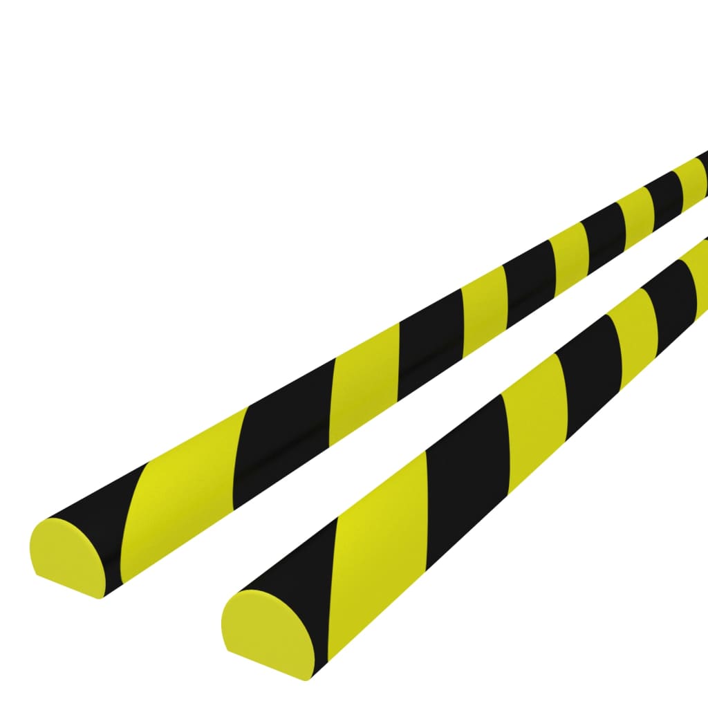 vidaXL Protecții de colț, 2 buc., galben și negru, 4x3x100 cm, PU vidaXL Protecții de colț, 2 buc., galben și negru, 4x3x100 cm, PU