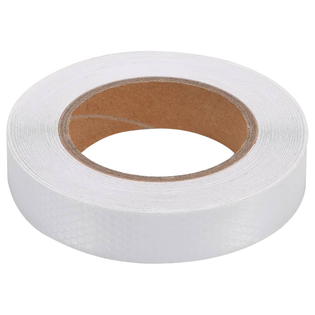 vidaXL Banda reflectorizantă, alb, 2,5 cm x 20 m, PVC vidaXL Banda reflectorizantă, alb, 2,5 cm x 20 m, PVC