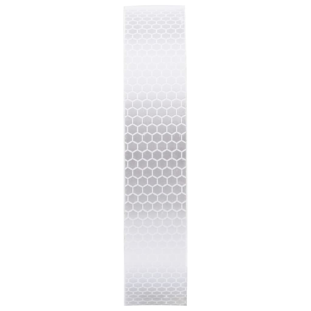 vidaXL Banda reflectorizantă, alb, 2,5 cm x 20 m, PVC vidaXL Banda reflectorizantă, alb, 2,5 cm x 20 m, PVC