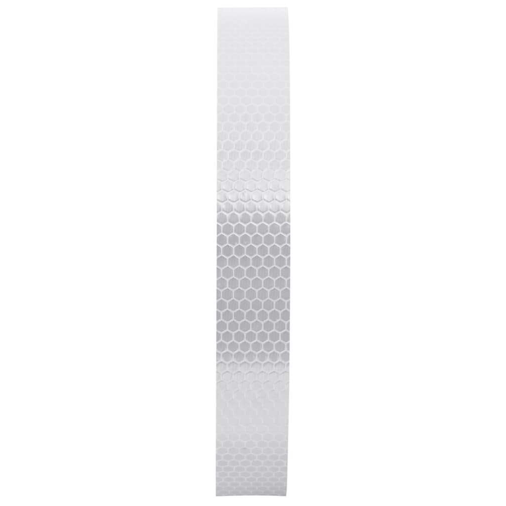 vidaXL Banda reflectorizantă, alb, 2,5 cmx50 m PVC vidaXL Banda reflectorizantă, alb, 2,5 cmx50 m PVC