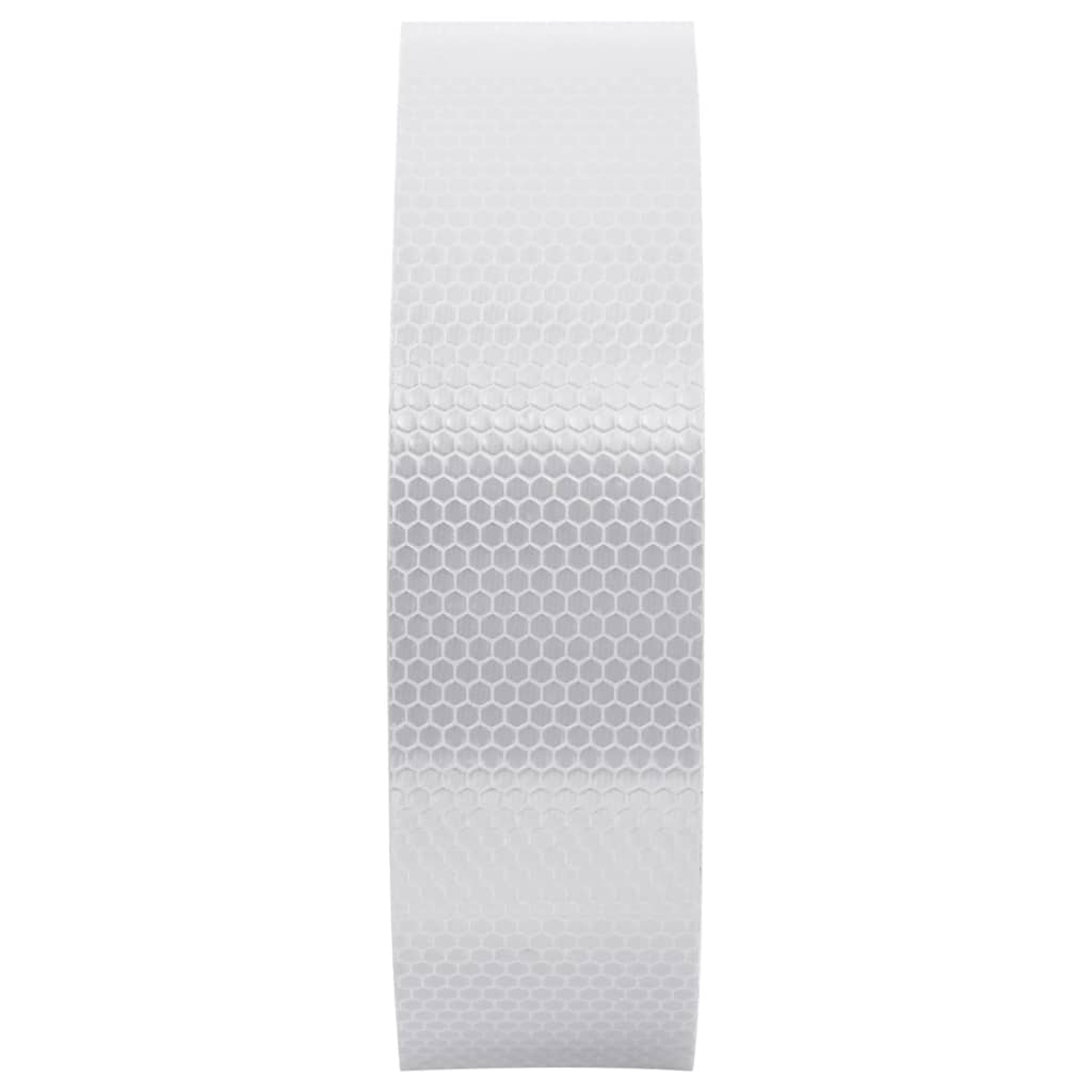 vidaXL Banda reflectorizantă, alb, 5 cm x 50 m, PVC vidaXL Banda reflectorizantă, alb, 5 cm x 50 m, PVC
