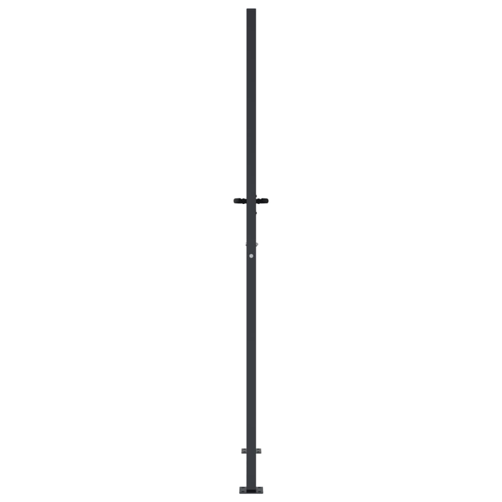 vidaXL Poartă pentru grădină, antracit, 105x205 cm, oțel, design copac