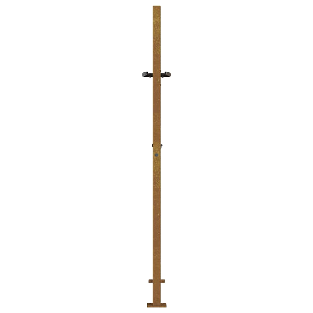vidaXL Poartă pentru grădină, 105x155 cm, oțel corten, model iarbă
