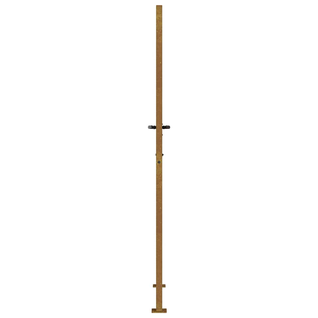 vidaXL Poartă pentru grădină, 105x180 cm, oțel corten, model iarbă