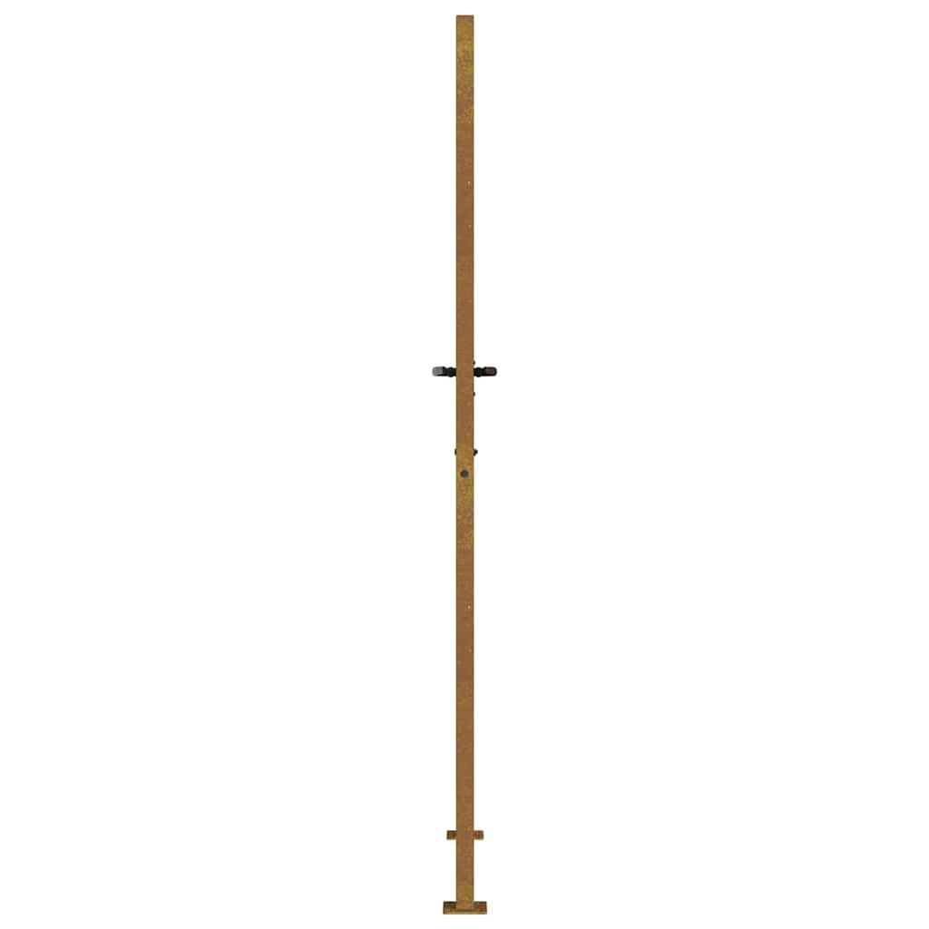 vidaXL Poartă pentru grădină, 105x205 cm, oțel corten, model iarbă