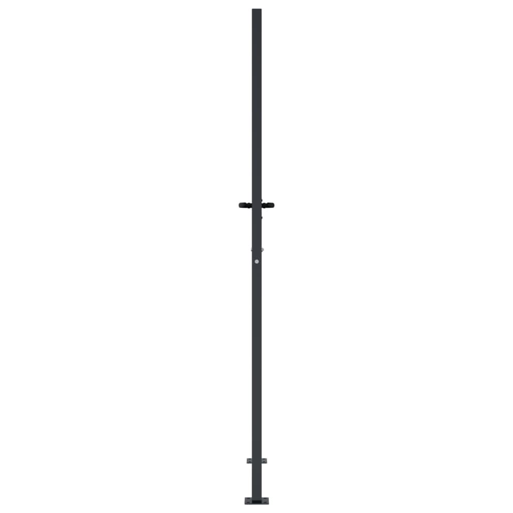 vidaXL Poartă pentru grădină, antracit, 105x180 cm, oțel, model bambus vidaXL Poartă pentru grădină, antracit, 105x180 cm, oțel, model bambus