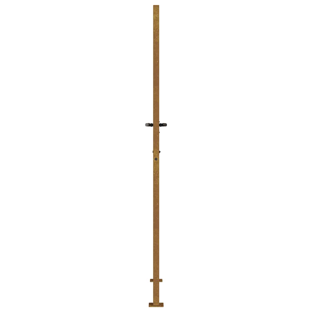vidaXL Poartă pentru grădină, 105x205 cm, oțel corten, model bambus