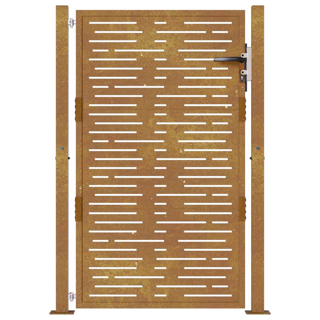 vidaXL Poartă pentru grădină, 105x155 cm, oțel corten, dreptunghiuri vidaXL Poartă pentru grădină, 105x155 cm, oțel corten, dreptunghiuri