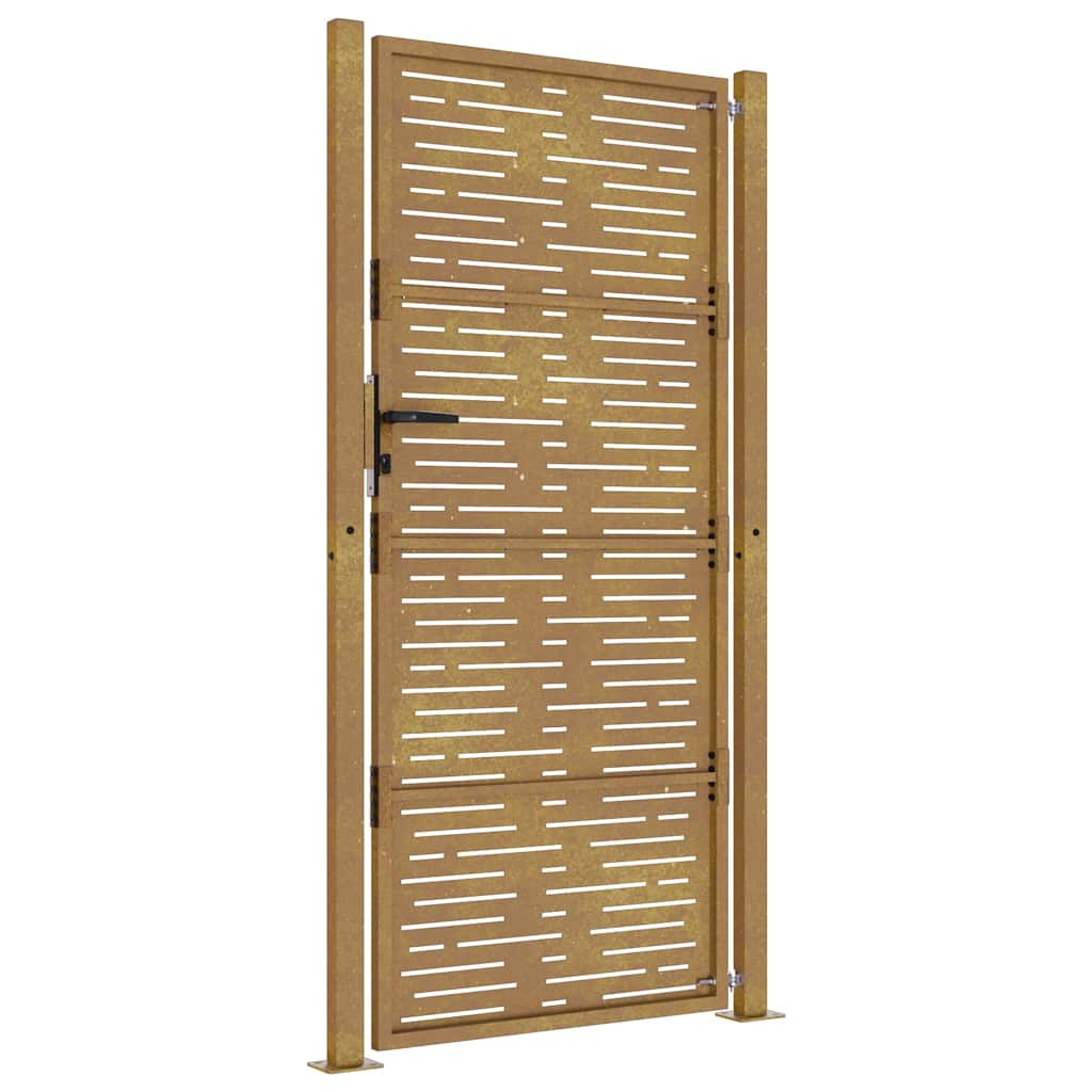 vidaXL Poartă pentru grădină, 105x180 cm, oțel corten, dreptunghiuri vidaXL Poartă pentru grădină, 105x180 cm, oțel corten, dreptunghiuri