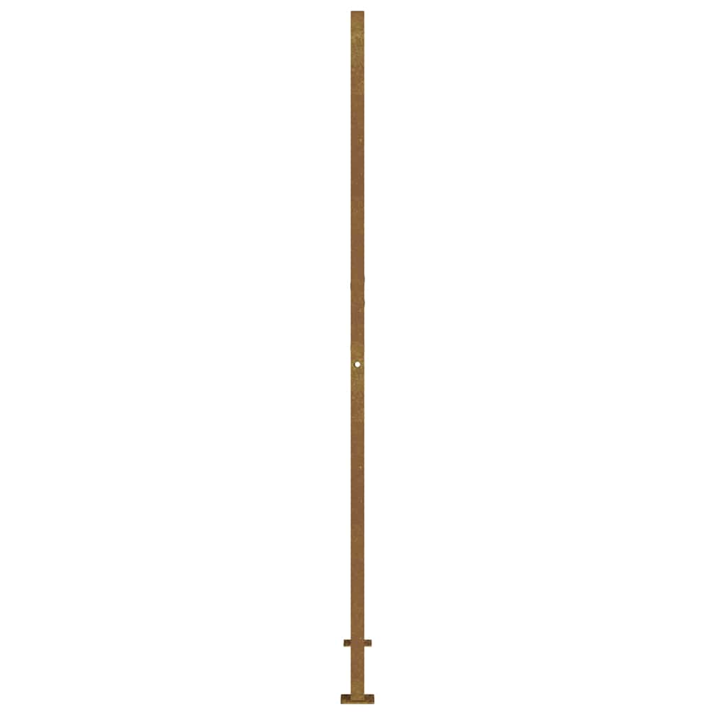vidaXL Poartă pentru grădină, 105x205 cm, oțel corten, dreptunghiuri