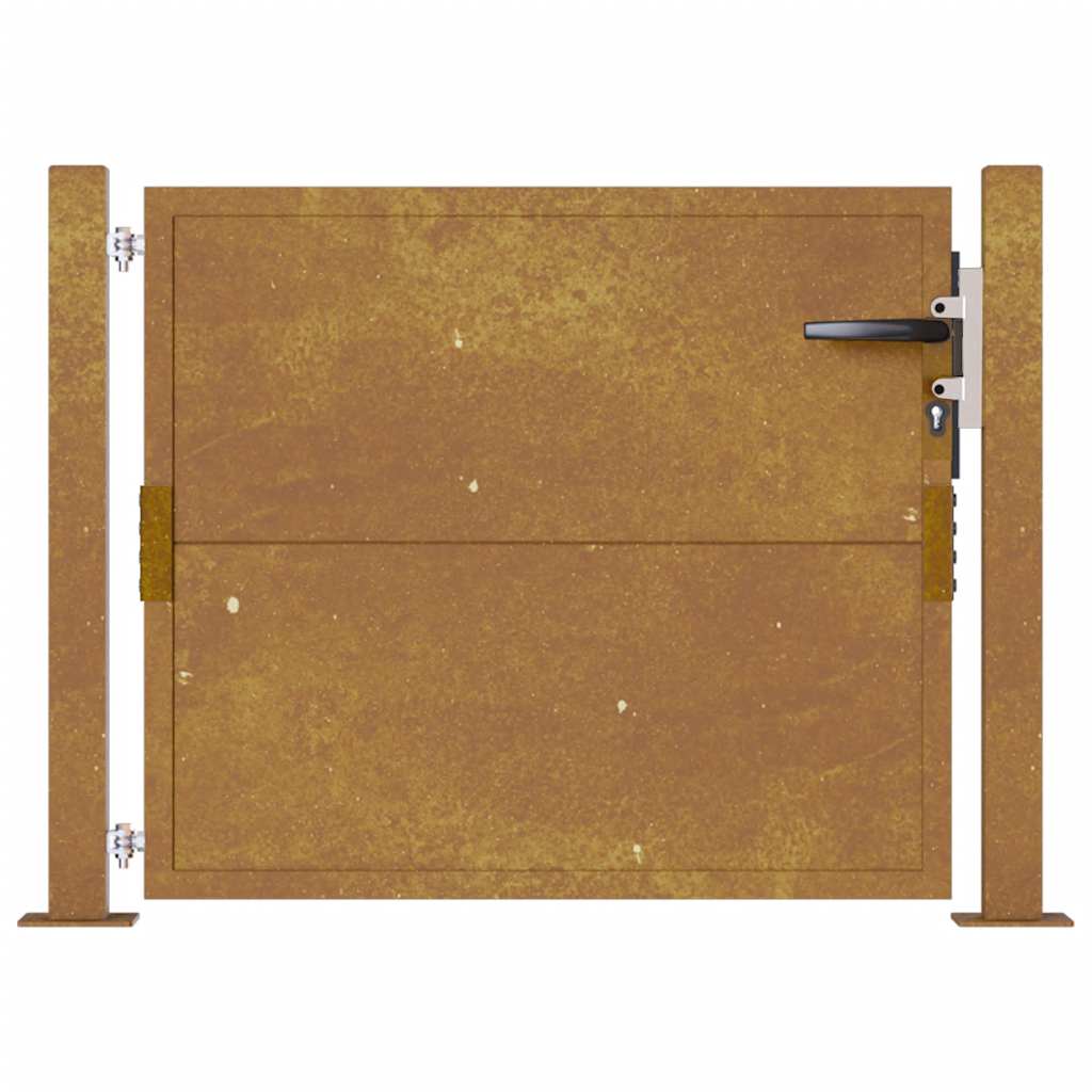vidaXL Poartă pentru grădină, 105x80 cm, oțel corten vidaXL Poartă pentru grădină, 105x80 cm, oțel corten