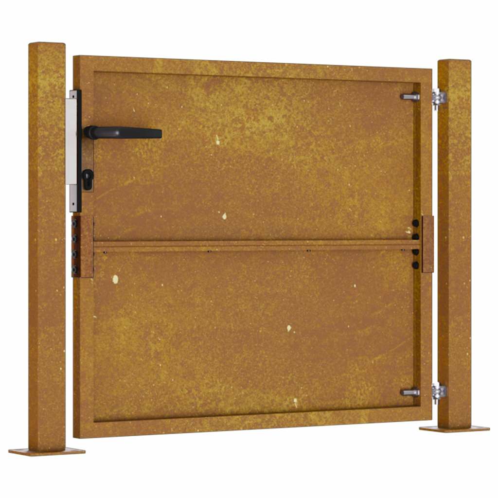 vidaXL Poartă pentru grădină, 105x80 cm, oțel corten vidaXL Poartă pentru grădină, 105x80 cm, oțel corten