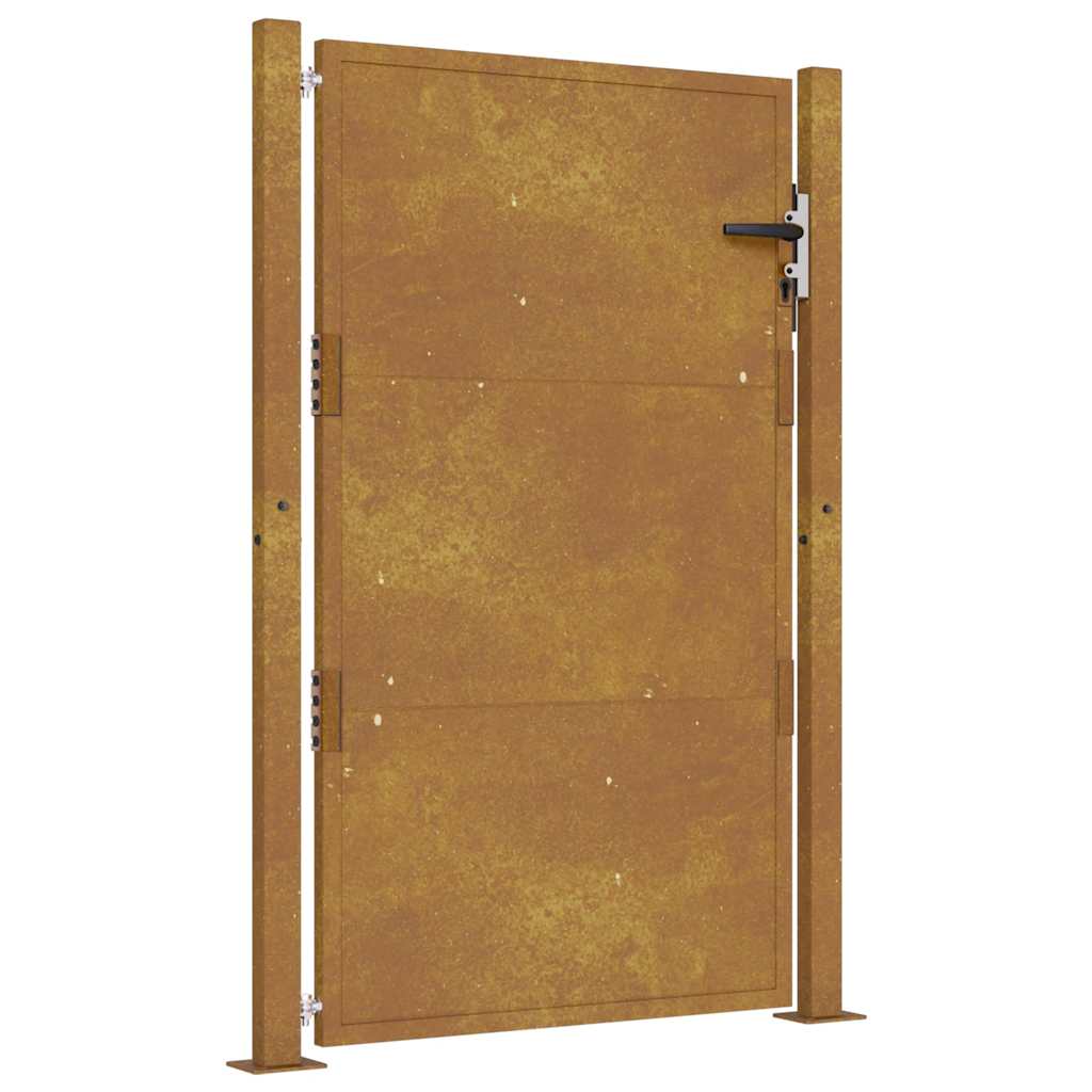 vidaXL Poartă pentru grădină, 105x130 cm, oțel corten vidaXL Poartă pentru grădină, 105x130 cm, oțel corten