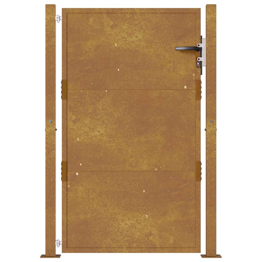 vidaXL Poartă pentru grădină, 105x130 cm, oțel corten vidaXL Poartă pentru grădină, 105x130 cm, oțel corten