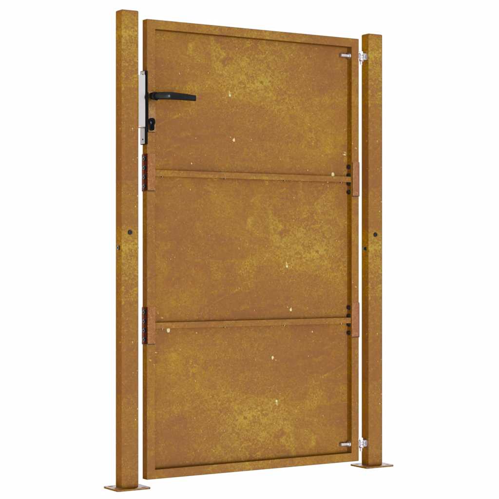 vidaXL Poartă pentru grădină, 105x130 cm, oțel corten vidaXL Poartă pentru grădină, 105x130 cm, oțel corten
