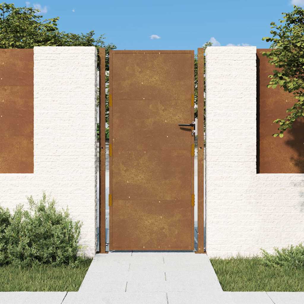 vidaXL Poartă de grădină, 105x205 cm, oțel corten vidaXL Poartă de grădină, 105x205 cm, oțel corten