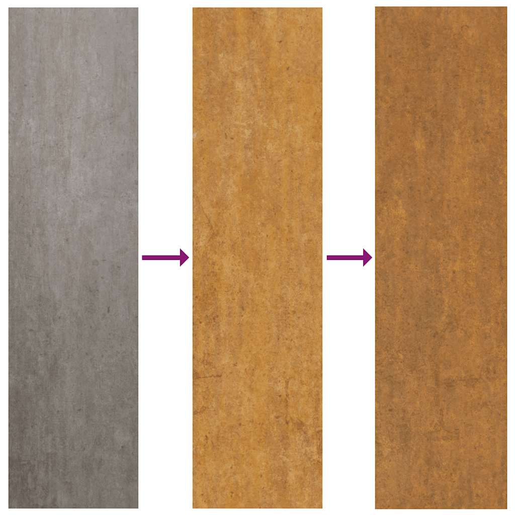 vidaXL Poartă pentru grădină, 85x200 cm, oțel corten, model copac vidaXL Poartă pentru grădină, 85x200 cm, oțel corten, model copac