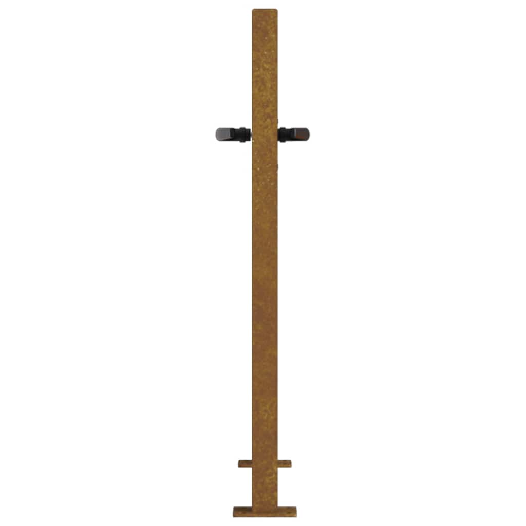 vidaXL Poartă pentru grădină, 105x80 cm, oțel corten, model copac
