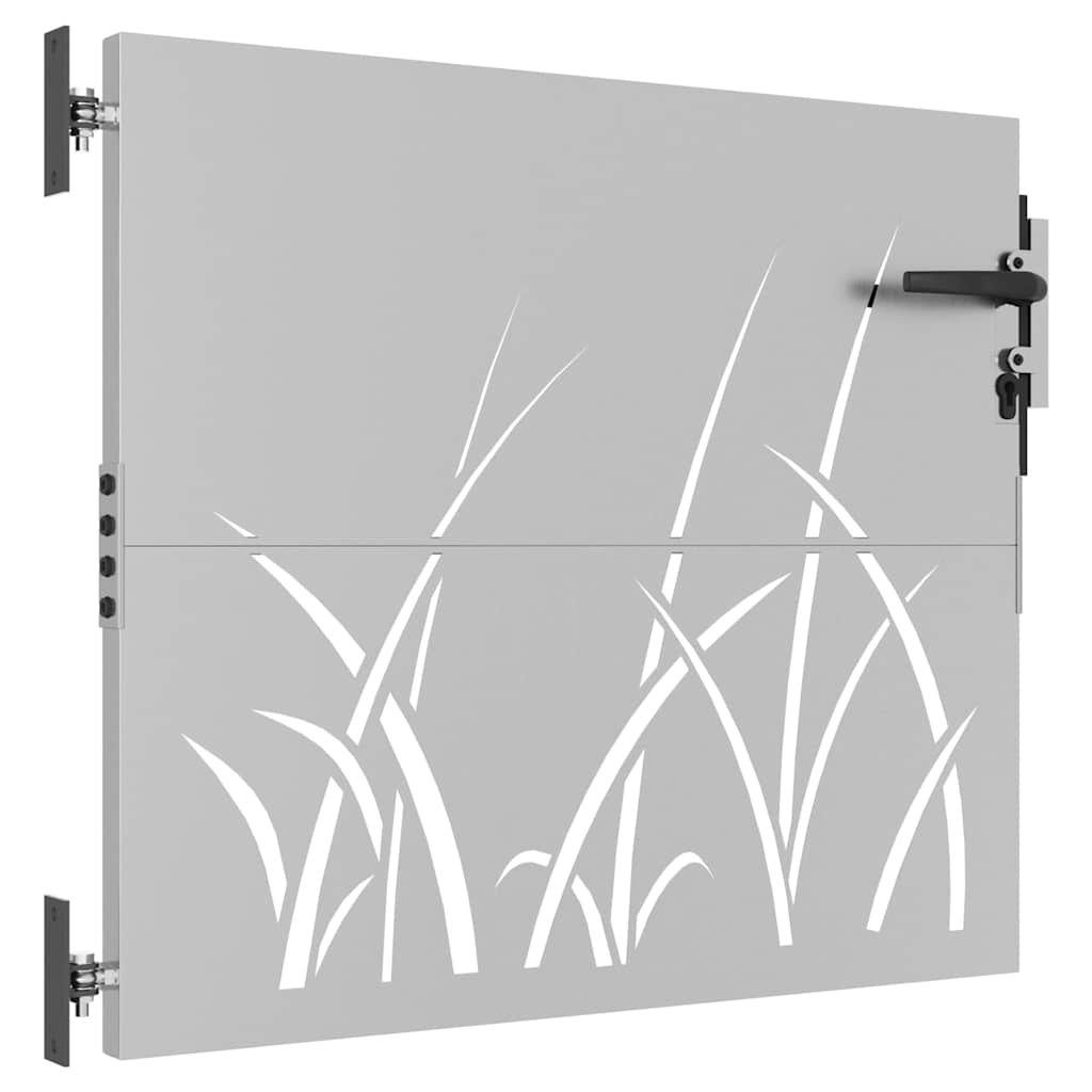 vidaXL Poartă pentru grădină, 85x75 cm, oțel corten, model iarbă vidaXL Poartă pentru grădină, 85x75 cm, oțel corten, model iarbă